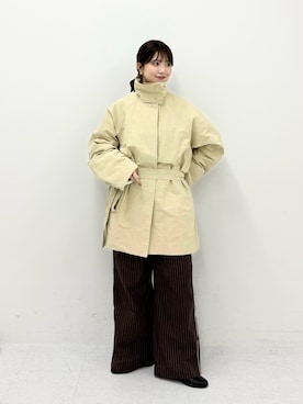 「KBF（ケイビーエフ）のアイテム」を使った、nanakaさん（レディース・155cm）の冬コーディネート