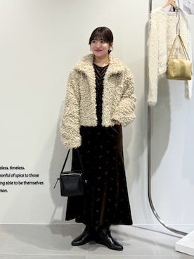 「KBF（ケイビーエフ）のアイテム」を使った、nanakaさん（レディース・155cm）の冬コーディネート