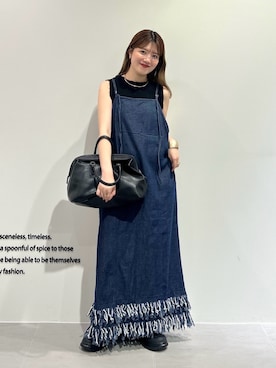 「アイテム（ワンピース）」を使った、nanakaさん（レディース・155cm）の夏コーディネート