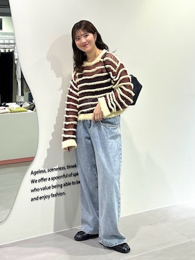 「アイテム（ローファー）」を使った、nanakaさん（レディース・155cm・20代）の秋コーディネート