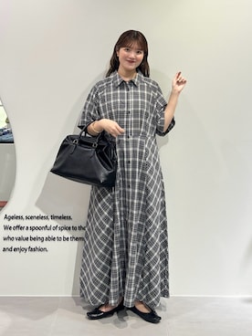 「アイテム（ワンピース/ドレス）」を使った、nanakaさん（レディース・155cm）の夏コーディネート