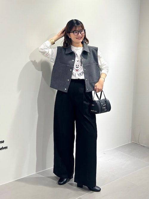 BONBON ストレートスラックス ブラック Mサイズ BONBON ストレート