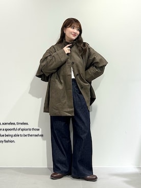 「アイテム（その他アウター）」を使った、nanakaさん（レディース・155cm・20代）の秋コーディネート