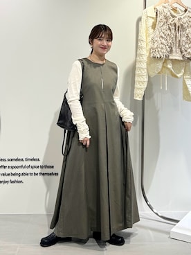「アイテム（ワンピース）」を使った、nanakaさん（レディース・155cm・20代）の秋コーディネート