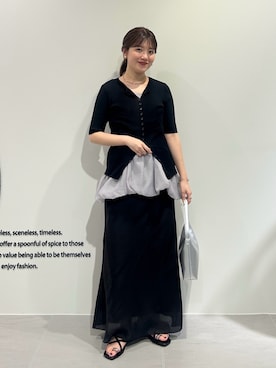 「アイテム（チュニック）」を使った、nanakaさん（レディース・155cm・20代）の夏コーディネート
