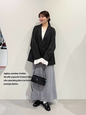 「アイテム（その他アウター）」を使った、nanakaさん（レディース・155cm）の夏コーディネート