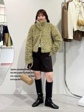 「冬コーデ」｜nanakaさん（レディース・155cm）の冬コーディネート