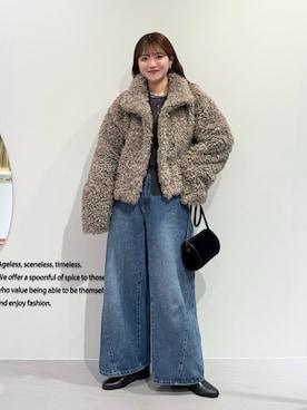 「冬コーデ」｜nanakaさん（レディース・155cm）の冬コーディネート