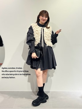 「アイテム（ワンピース/ドレス）」を使った、nanakaさん（レディース・155cm・20代）の夏コーディネート