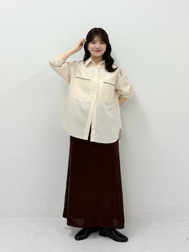 「KBF（ケイビーエフ）のアイテム」を使った、nanakaさん（レディース・155cm）の冬コーディネート