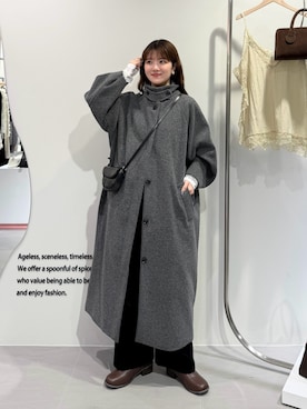 「KBF（ケイビーエフ）のアイテム」を使った、nanakaさん（レディース・155cm）の冬コーディネート