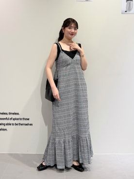 「アイテム（トップス）」を使った、nanakaさん（レディース・155cm）の春コーディネート