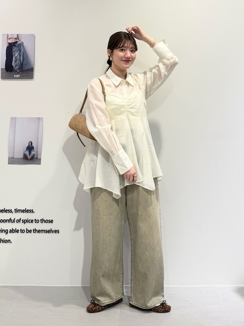 専用・KBF襟切替シャツ＆プルオーバー KBF（ケイビーエフ）の「スタンドカラーデザイン切替シャツ（シャツ