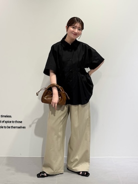 「RODE SKO（ロデスコ）のアイテム」を使った、nanakaさん（レディース・155cm）の秋コーディネート