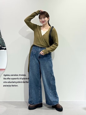 「アイテム（ハンドバッグ）」を使った、nanakaさん（レディース・155cm・20代）の秋コーディネート