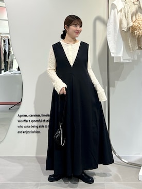「KBF（ケイビーエフ）のアイテム」を使った、nanakaさん（レディース・155cm）の秋コーディネート