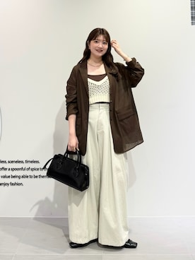 「KBF（ケイビーエフ）のアイテム（トップス）」を使った、nanakaさん（レディース・155cm）の春コーディネート