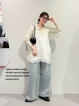 「KBF（ケイビーエフ）のアイテム」を使った、nanakaさん（レディース・155cm）の春コーディネート