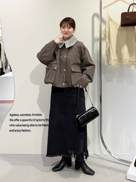 nanakaさん（レディース・155cm）の冬コーディネート