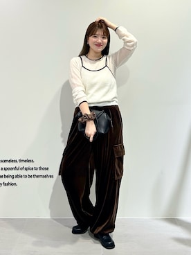 「アイテム（トップス）」を使った、nanakaさん（レディース・155cm・20代）の秋コーディネート