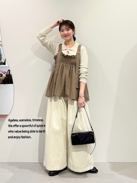 「KBF（ケイビーエフ）のアイテム」を使った、nanakaさん（レディース・155cm）の春コーディネート