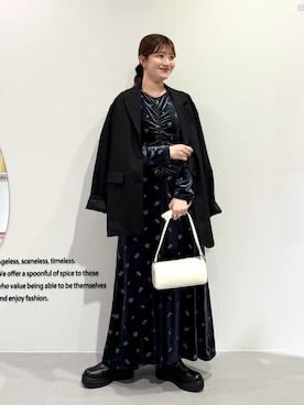 「アイテム（その他アウター）」を使った、nanakaさん（レディース・155cm）の秋コーディネート