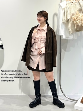 「アイテム（ジャケット/アウター）」を使った、nanakaさん（骨格ストレート・レディース・155cm）の秋コーディネート