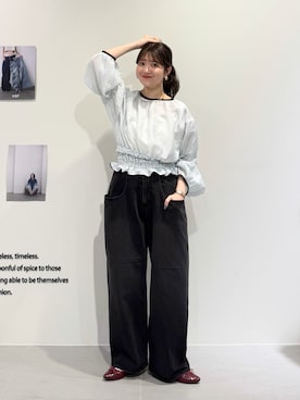 「KBF（ケイビーエフ）のアイテム」を使った、nanakaさん（レディース・155cm）の春コーディネート