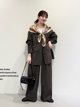 「KBF（ケイビーエフ）のアイテム（トップス）」を使った、nanakaさん（レディース・155cm）の春コーディネート