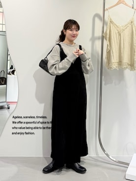 「KBF（ケイビーエフ）のアイテム」を使った、nanakaさん（レディース・155cm）の冬コーディネート