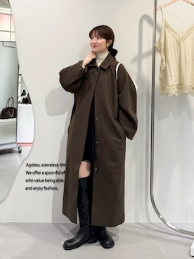 「KBF（ケイビーエフ）のアイテム」を使った、nanakaさん（レディース・155cm）の冬コーディネート