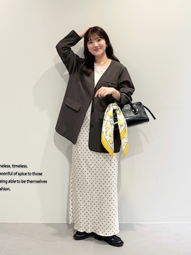 「KBF（ケイビーエフ）のアイテム（バッグ）」を使った、nanakaさん（レディース・155cm）の夏コーディネート