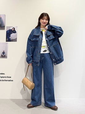 「KBF（ケイビーエフ）のアイテム（バッグ）」を使った、nanakaさん（レディース・155cm）の春コーディネート