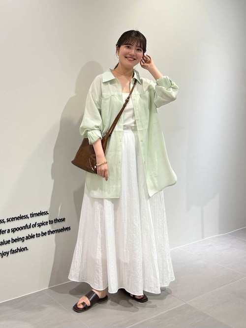 シアーロングシャツ