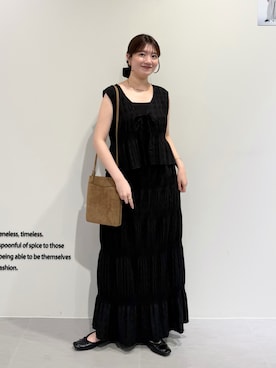 「KBF（ケイビーエフ）のアイテム（バッグ）」を使った、nanakaさん（レディース・155cm）の夏コーディネート
