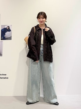 「KBF（ケイビーエフ）のアイテム（バッグ）」を使った、nanakaさん（レディース・155cm）の春コーディネート