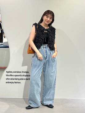 「アイテム（バングル/リストバンド）」を使った、nanakaさん（レディース・155cm）の夏コーディネート