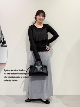 「KBF（ケイビーエフ）のアイテム」を使った、nanakaさん（レディース・155cm）の春コーディネート