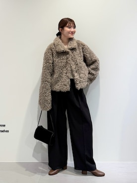 「アイテム（その他アウター）」を使った、nanakaさん（レディース・155cm・20代）の秋コーディネート