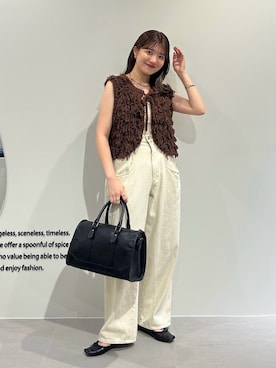 「アイテム（バングル/リストバンド）」を使った、nanakaさん（レディース・155cm）の夏コーディネート