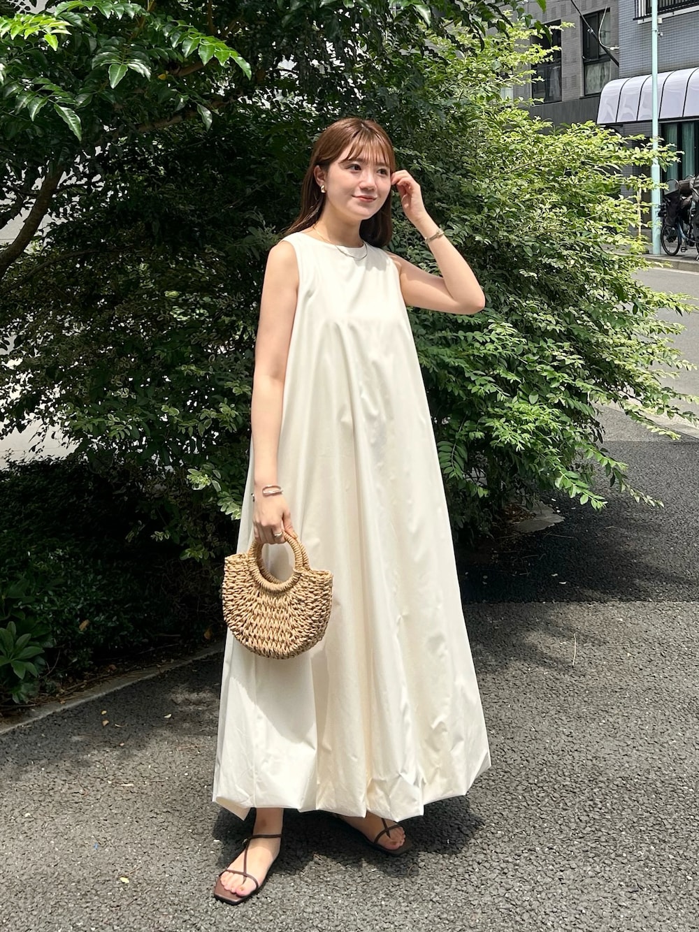 SLOBE IENA アメスリバルーンワンピース SLOBE IENA（スローブイエナ）の「アメスリバルーンワンピース