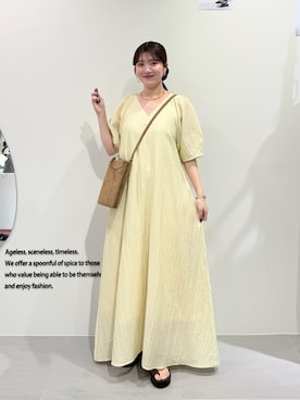 「KBF（ケイビーエフ）のアイテム（バッグ）」を使った、nanakaさん（レディース・155cm）の夏コーディネート