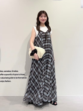 「KBF（ケイビーエフ）のアイテム（タンクトップ）」を使った、nanakaさん（レディース・155cm）の秋コーディネート