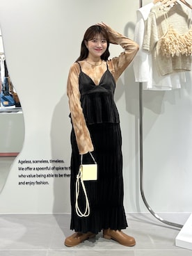 「アイテム（財布）」を使った、nanakaさん（レディース・155cm）の秋コーディネート