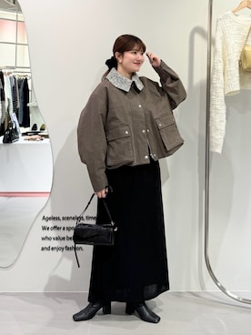 「KBF（ケイビーエフ）のアイテム」を使った、nanakaさん（レディース・155cm）の冬コーディネート