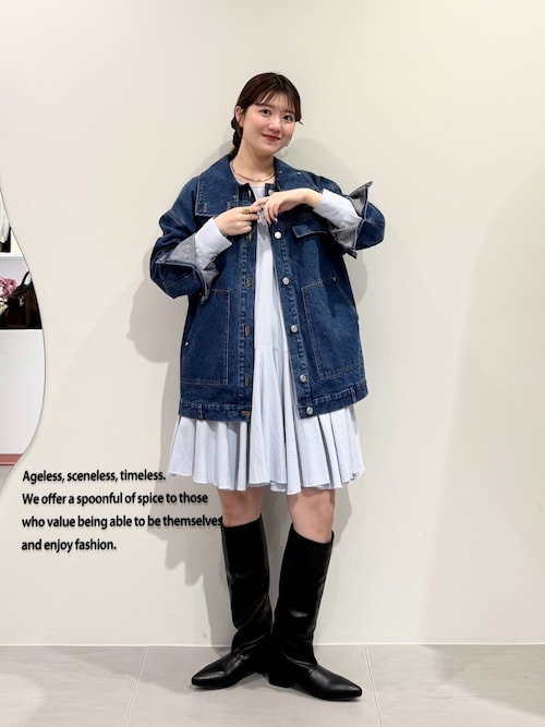 KBF ハイネックデニムブルゾン ハイネックデニムブルゾン（ブルゾン）｜KBF（ケイビーエフ）の
