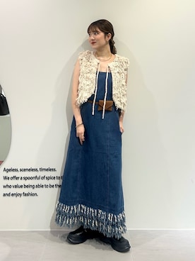 「アイテム（ブーツ）」を使った、nanakaさん（レディース・155cm・20代）の夏コーディネート