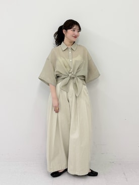 「KBF（ケイビーエフ）のアイテム（トップス）」を使った、nanakaさん（レディース・155cm）の春コーディネート