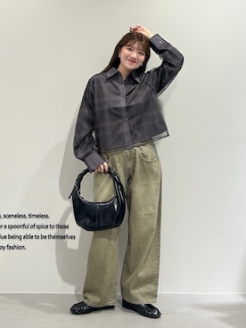 「アイテム（ハンドバッグ）」を使った、nanakaさん（レディース・155cm・20代）の秋コーディネート