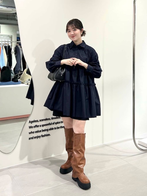 KBF ティアードバルーンミニワンピース セール】ティアードバルーンミニワンピース（ワンピース）｜KBF